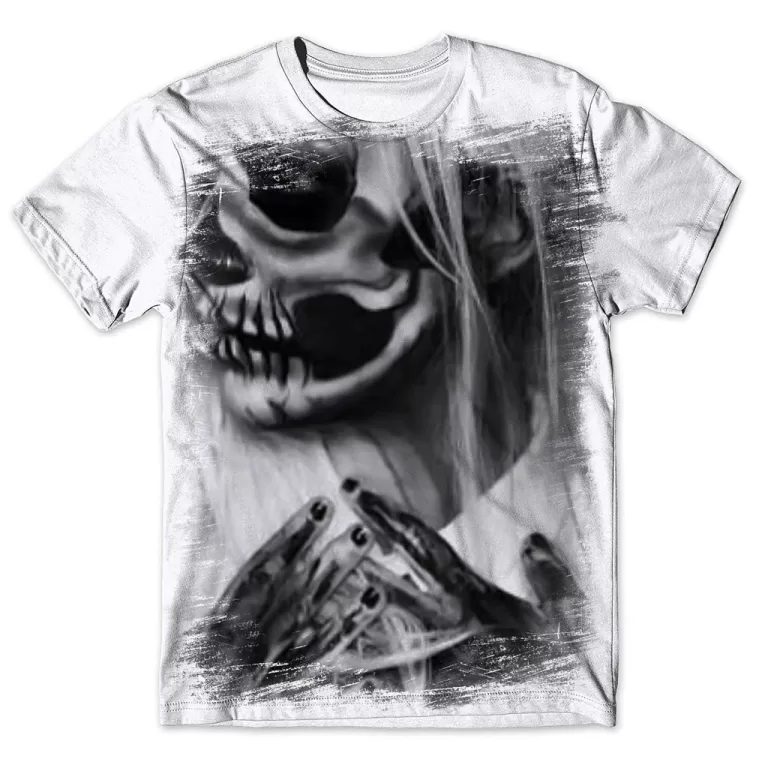 Camisa Camiseta Masculina Caveira Mexicana 47