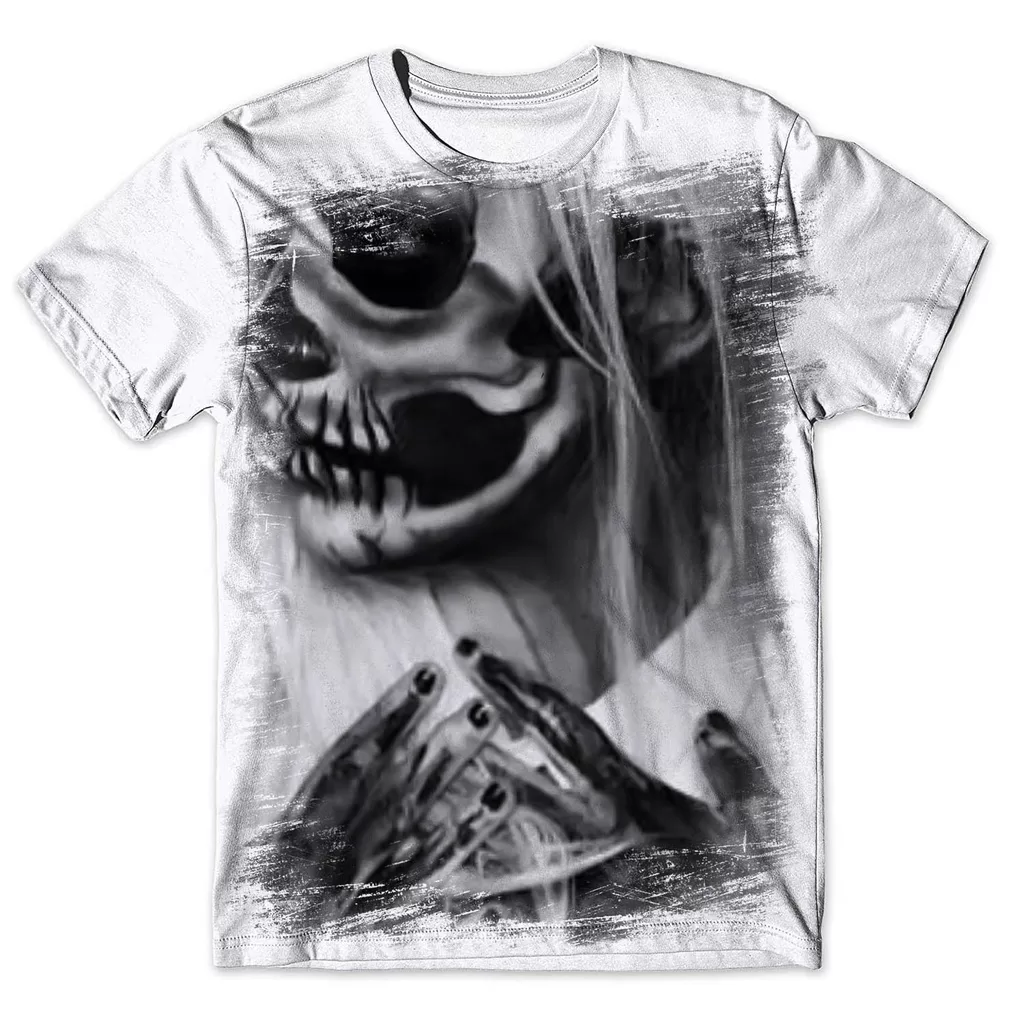 Camisa Camiseta Masculina Caveira Mexicana 47