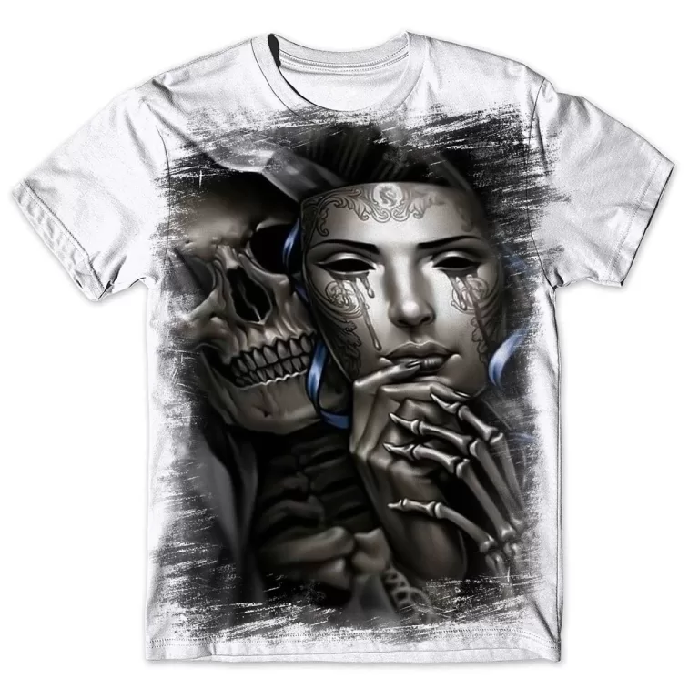 Camisa Camiseta Masculina Caveira 12