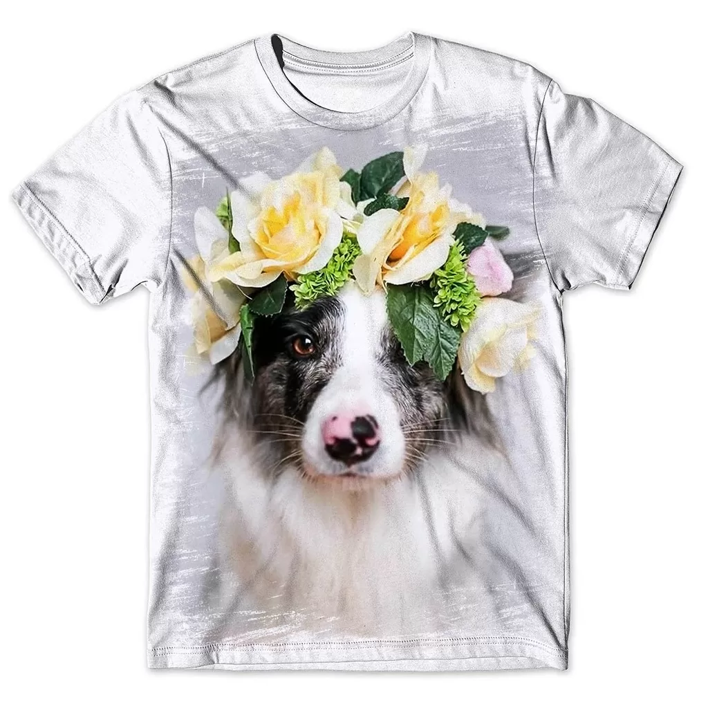 Camisa Camiseta Masculina Cachorro Border Collie 3