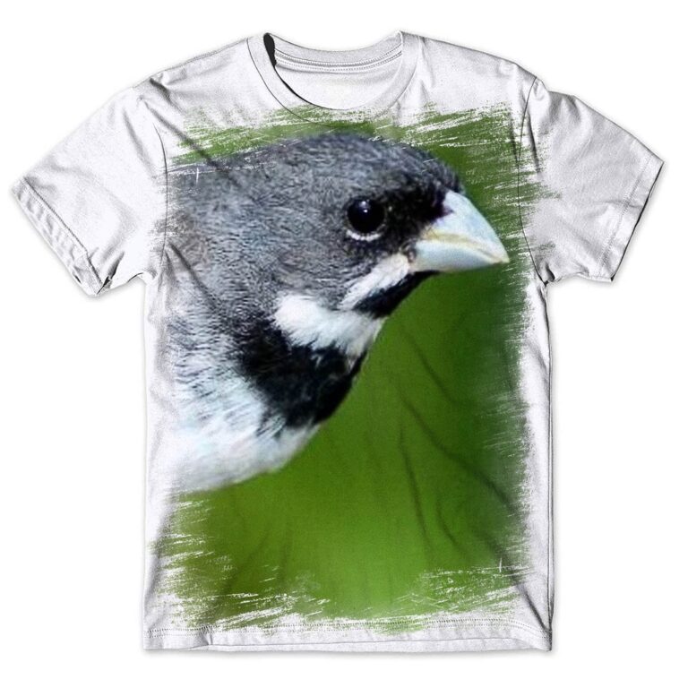 Camisa Camiseta Masculina Ave Pássaro Coleiro Tui
