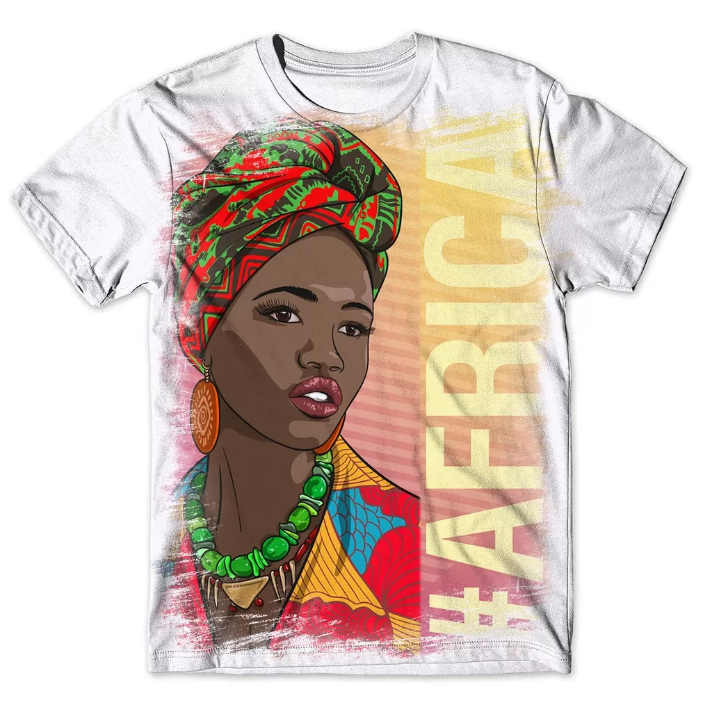 Camisa Camiseta Masculina Africana 24