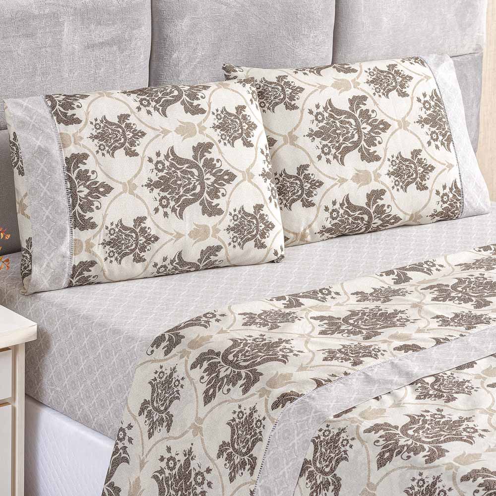 KIT 3 Lençol Queen 3 Peças com Elástico 1,98m x 1,58m x 30cm – ESTAMPAS SORTIDAS
