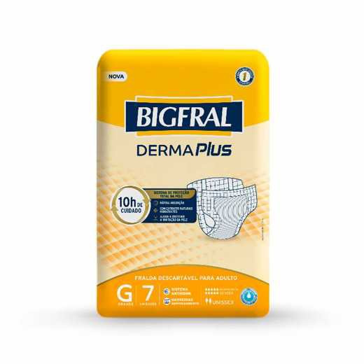 FRALDA GERIATRICA BIGFRAL DERMA PLUS G / 7 un