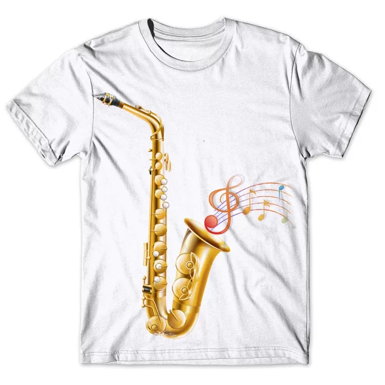 Camisa Camiseta Masculina Musica Saxsofone 2