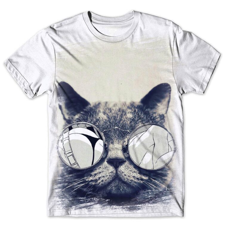 Camisa Camiseta Masculina Gato 134