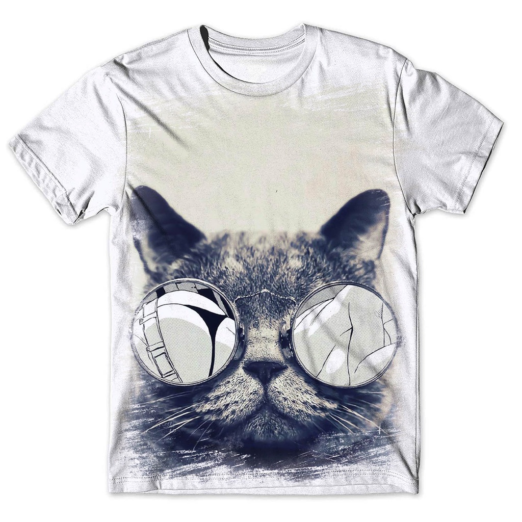 Camisa Camiseta Masculina Gato 134
