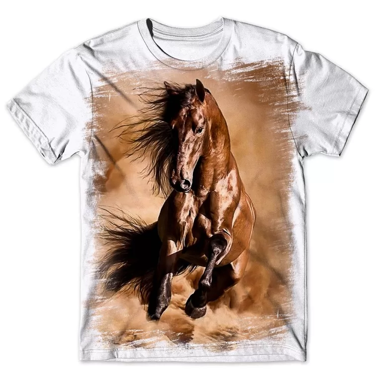 Camisa Camiseta Masculina Cavalo 266