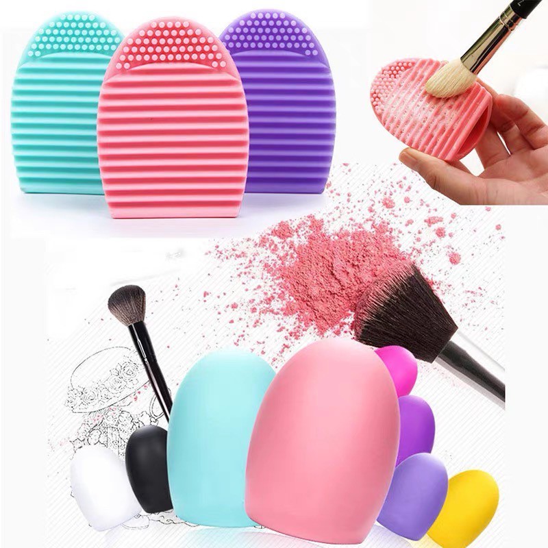 Esponja De Silicone Para Lavar Pincéis De Maquiagem