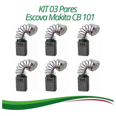Escovas De Carvão Serra Mármore Makita 4100h Cb1