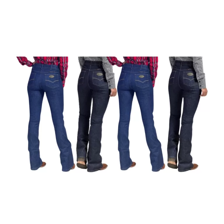 Kit com 4 Calças Jeans Country Feminina Marca Est