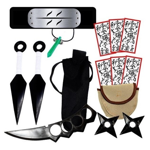 Kit Top   Ninja Kisame 3 Kunais 2 Shurikens 6 Pape