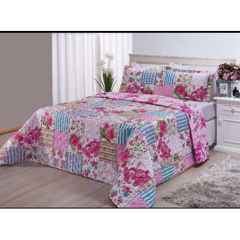 cobre leito estampado queen casal lindo
