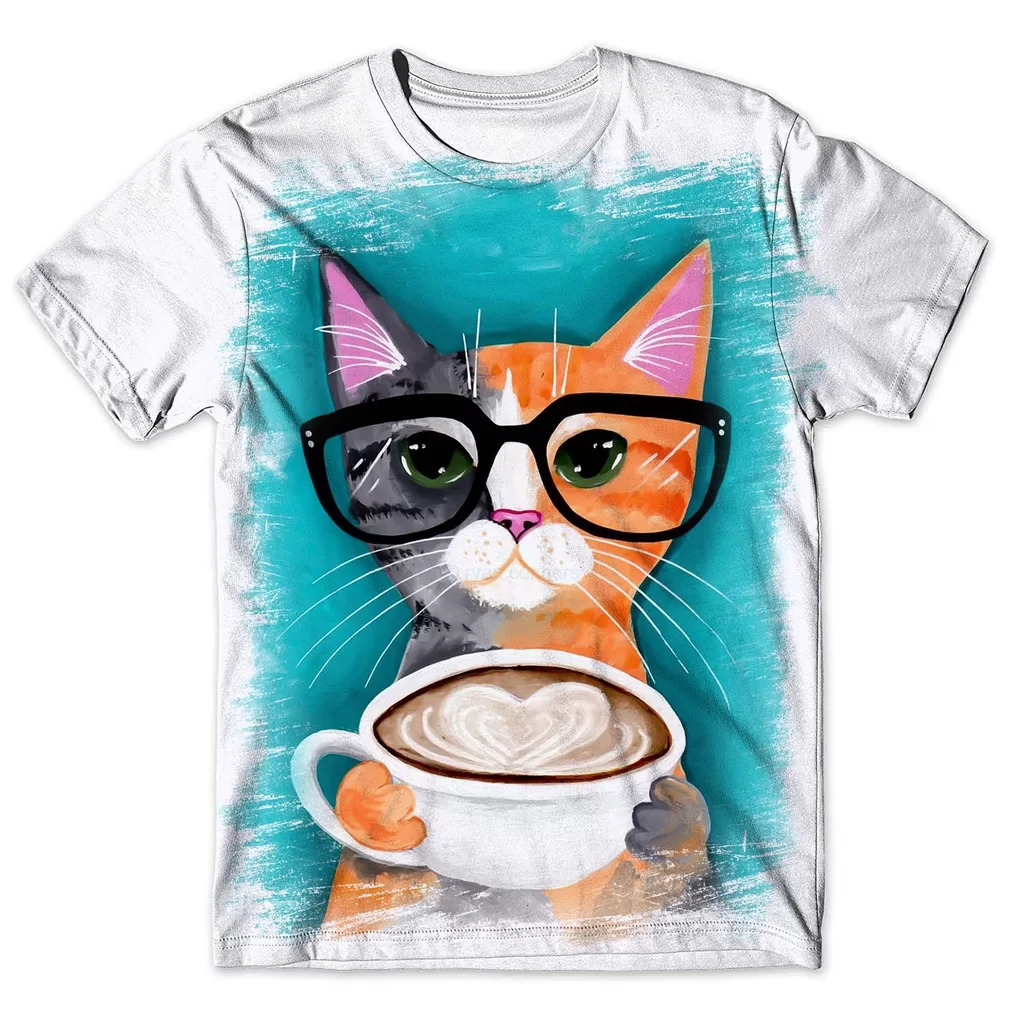 Camisa Camiseta Masculina Gato Tumblr 4