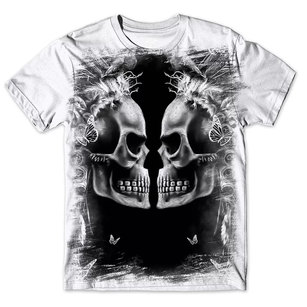 Camisa Camiseta Masculina Caveira Mexicana 23
