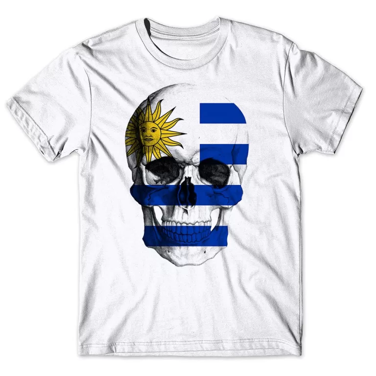 Camisa Camiseta Masculina Caveira Uruguai 1