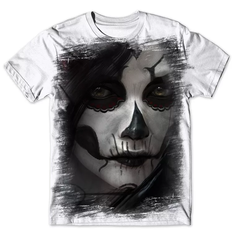 Camisa Camiseta Masculina Caveira Mexicana 40