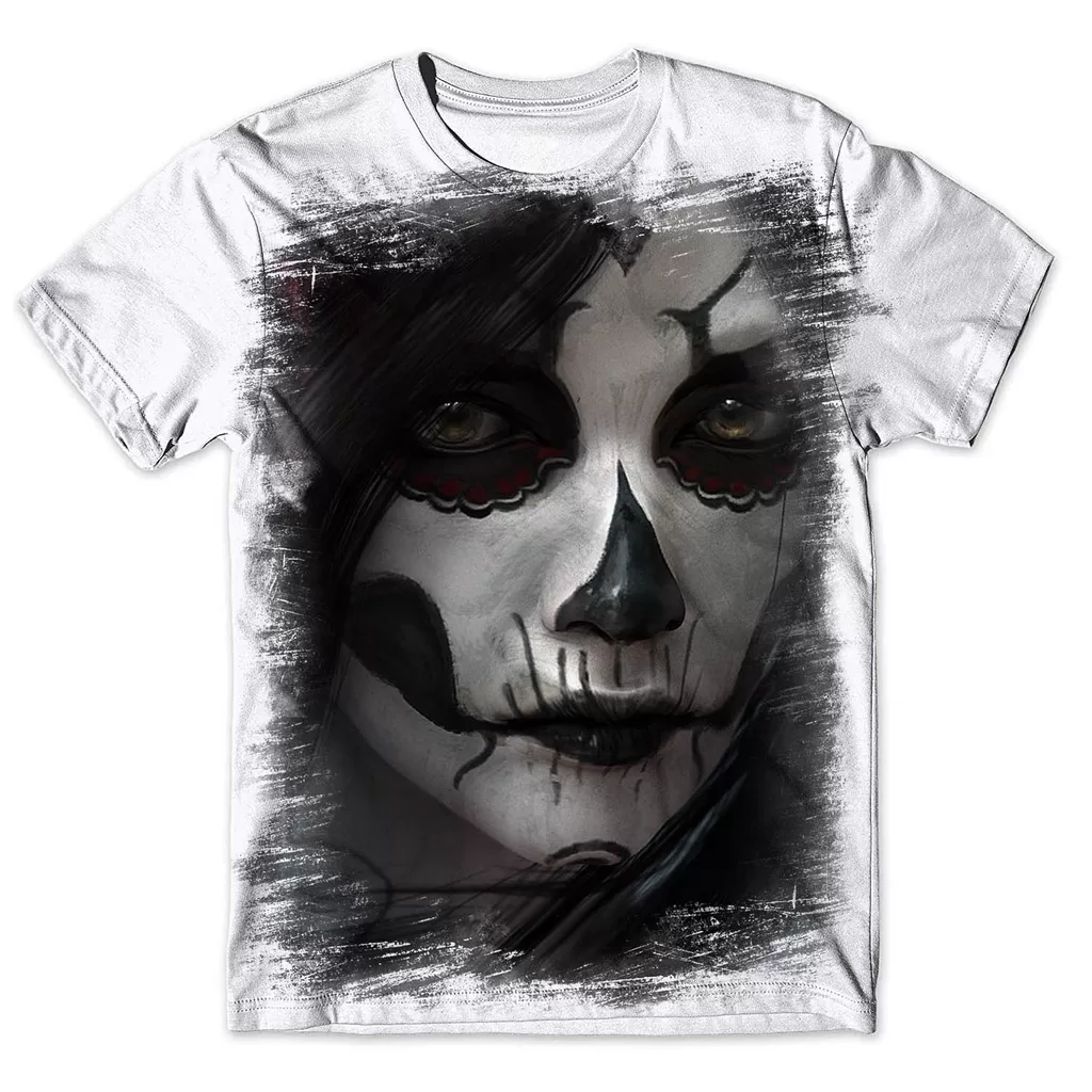 Camisa Camiseta Masculina Caveira Mexicana 40