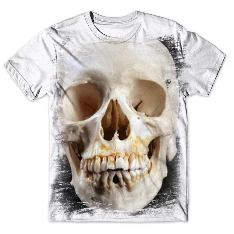 Camisa Camiseta Masculina Caveira 75