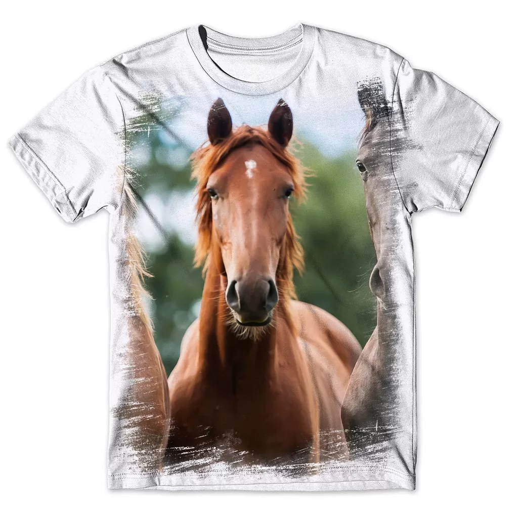 Camisa Camiseta Masculina Cavalo 135