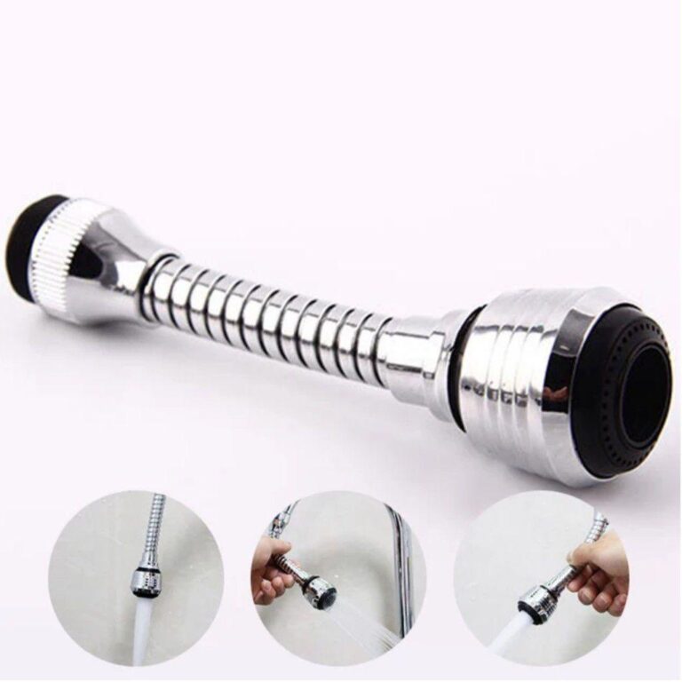 Extensor de torneira cabo flexível movimento 360.