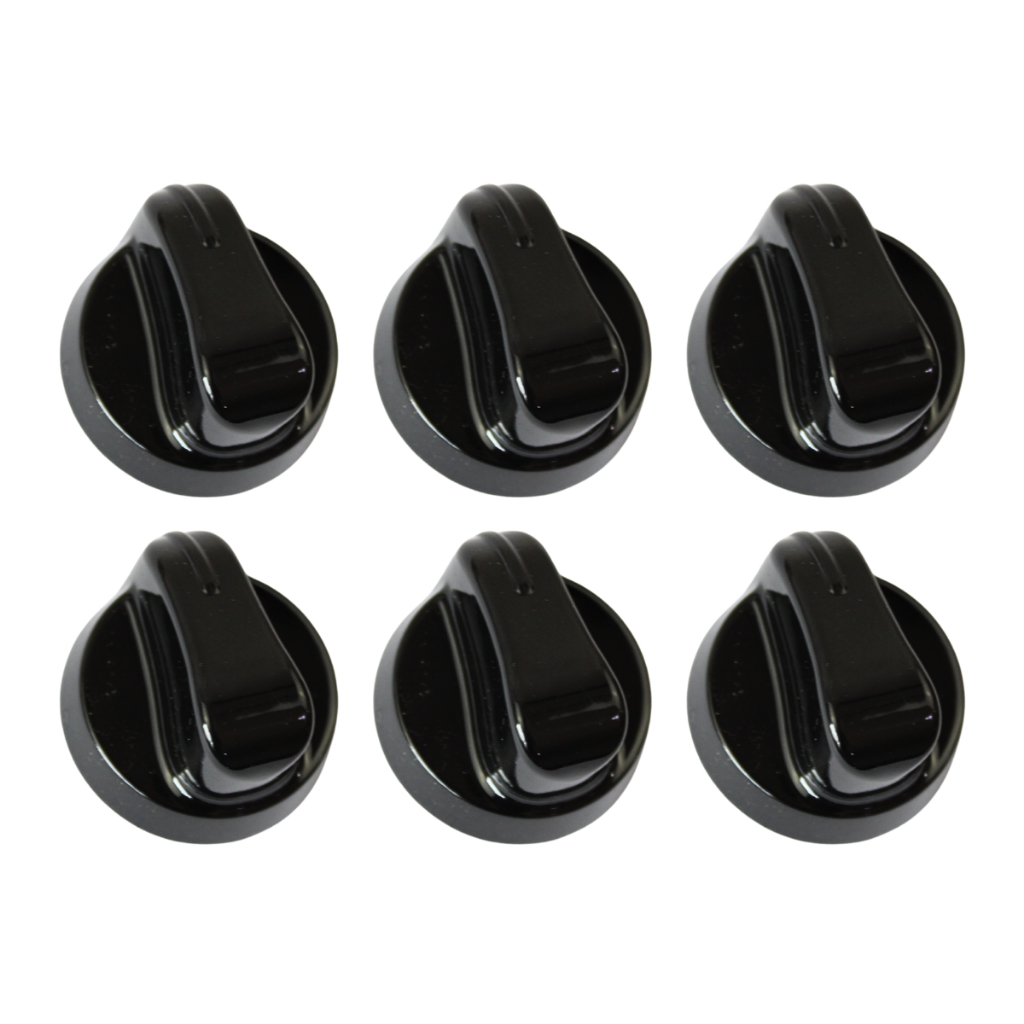 Kit 6 botões Manípulos Para Fogão Atlas Mônaco Top Glass