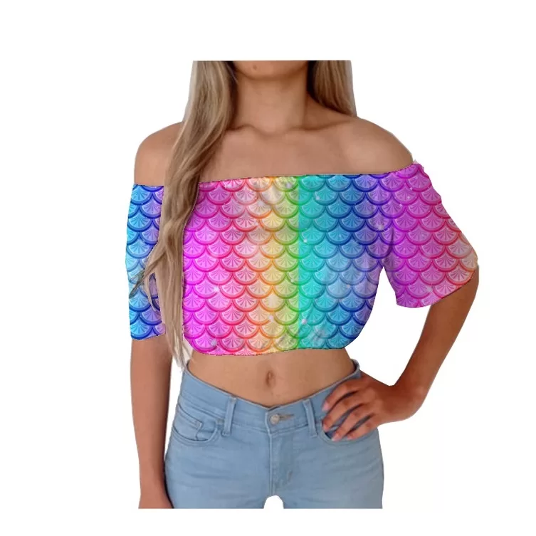 Cropped Feminino Ciganinha Com Bojo Floral