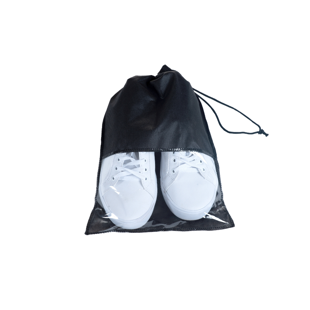 Kit 10 Saco Organizador de Bolsa de Viagem para Guardar Sapatos Chinelos Tenis com Visor em TNT