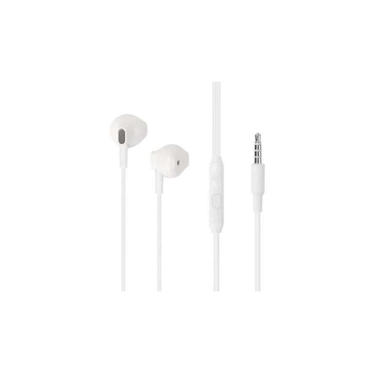 Fone De Ouvido Com Microfone Semi-Auricular Branco