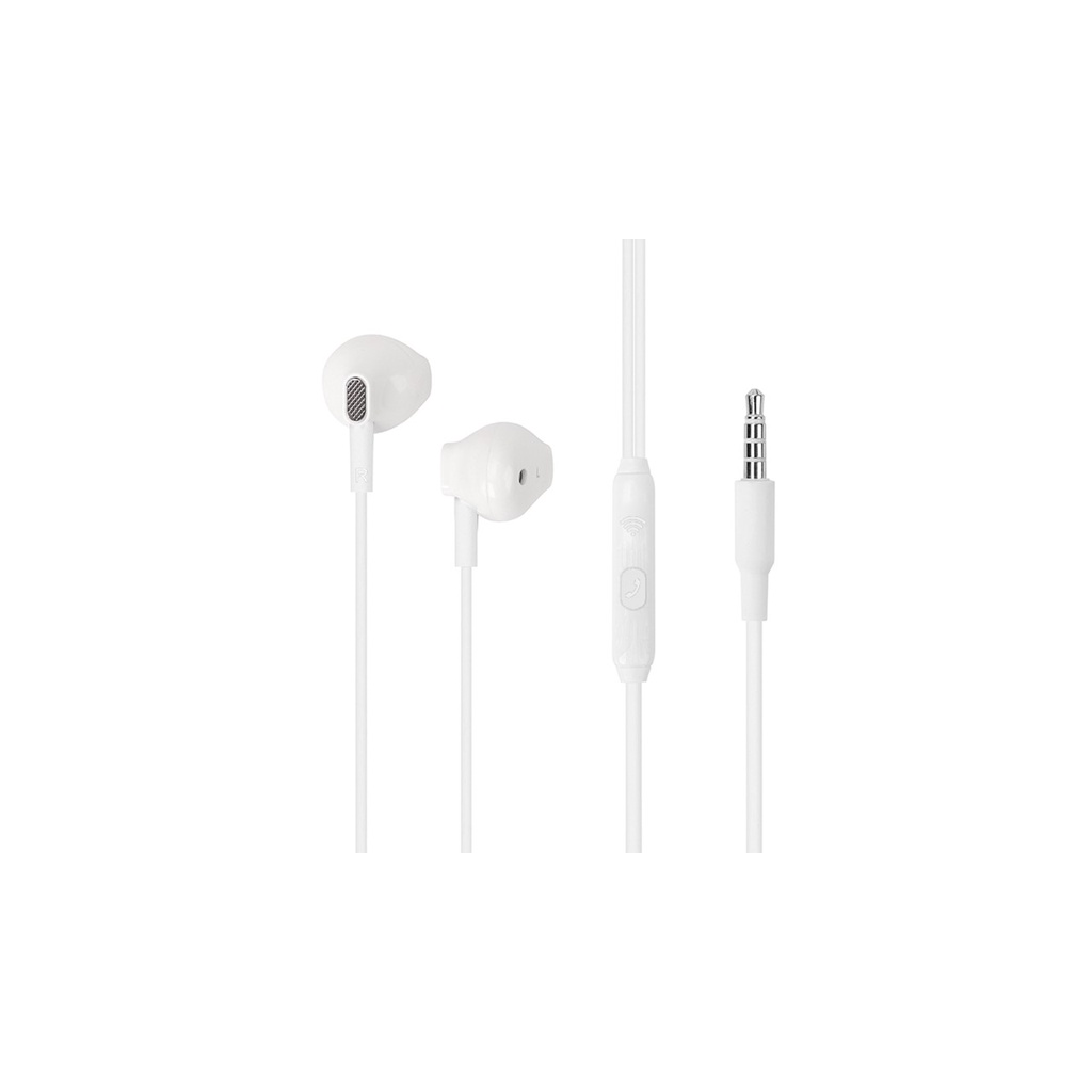 Fone De Ouvido Com Microfone Semi-Auricular Branco – VQ-H26