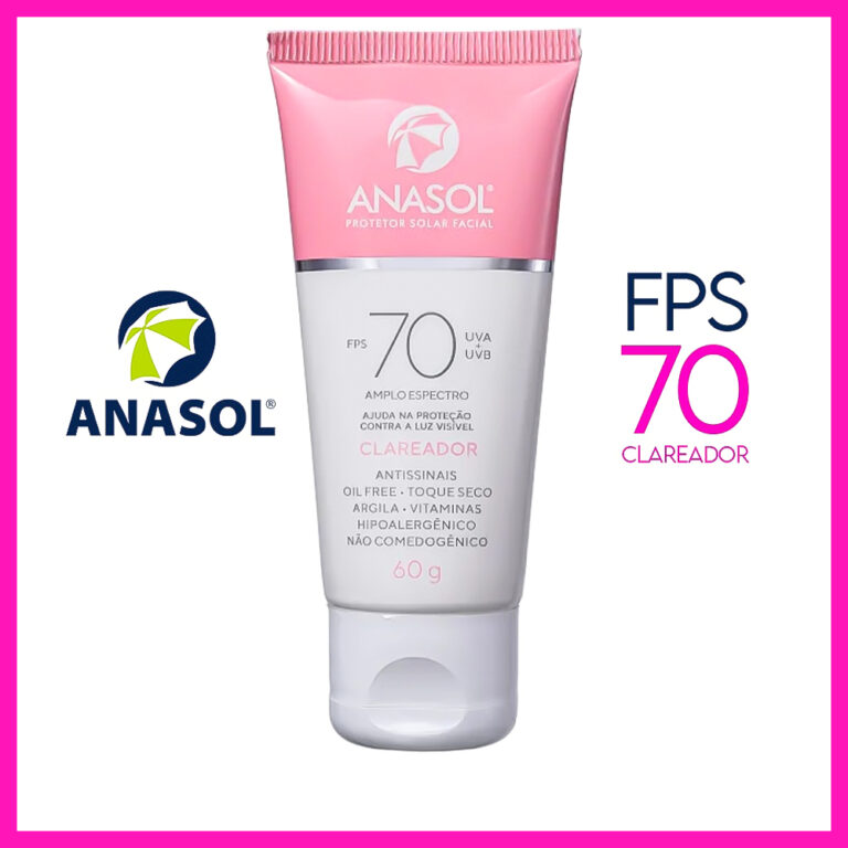 Anasol Protetor Solar Facial Clareador FPS 70 UVA 