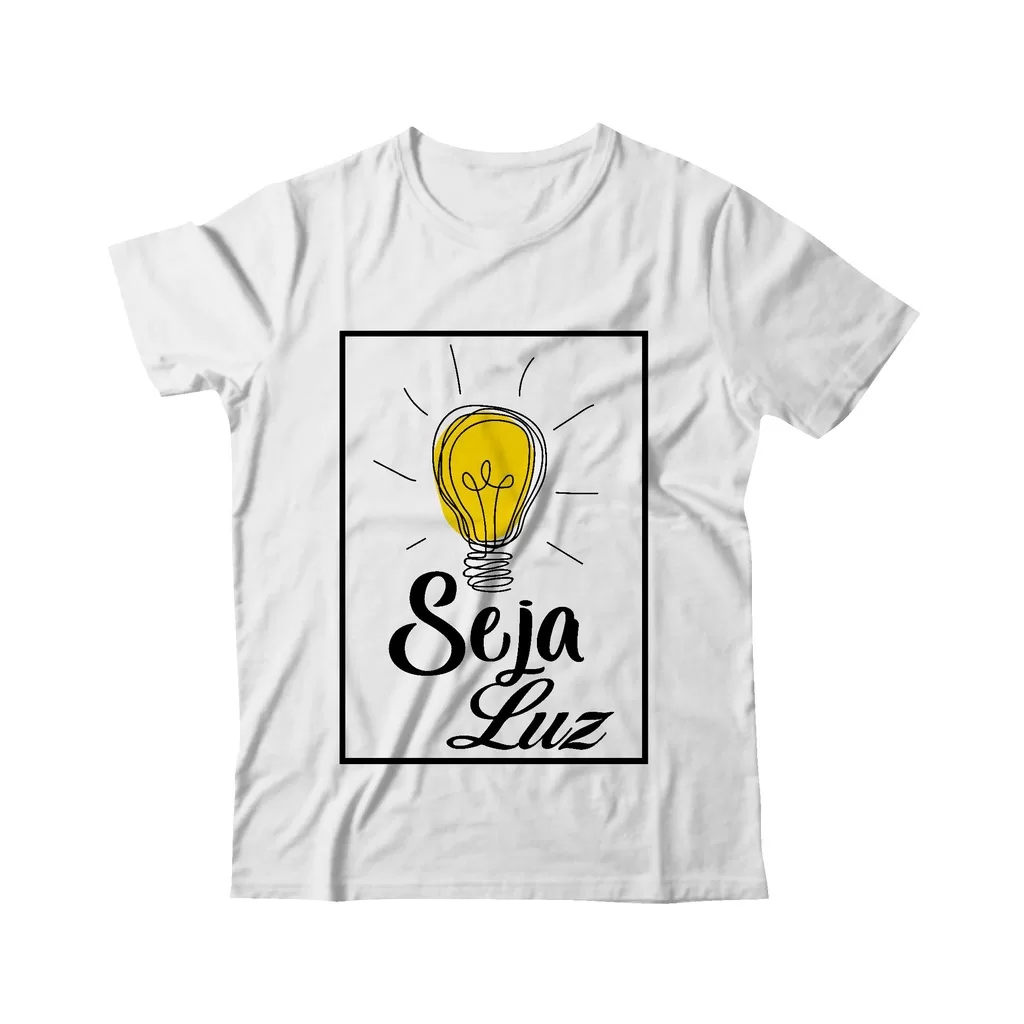 Camiseta T-Shirt Religiosa Seja a Luz