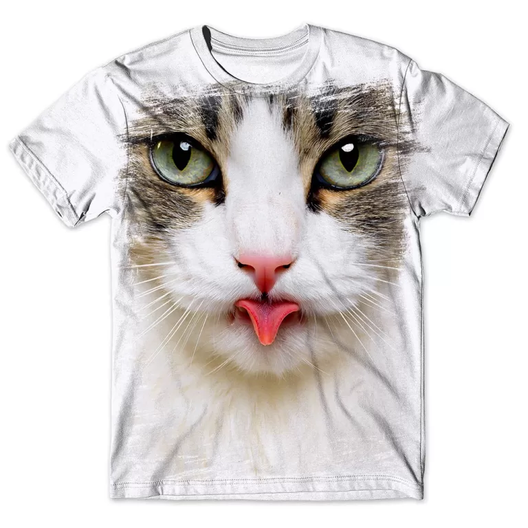 Camisa Camiseta Masculina Gato 60