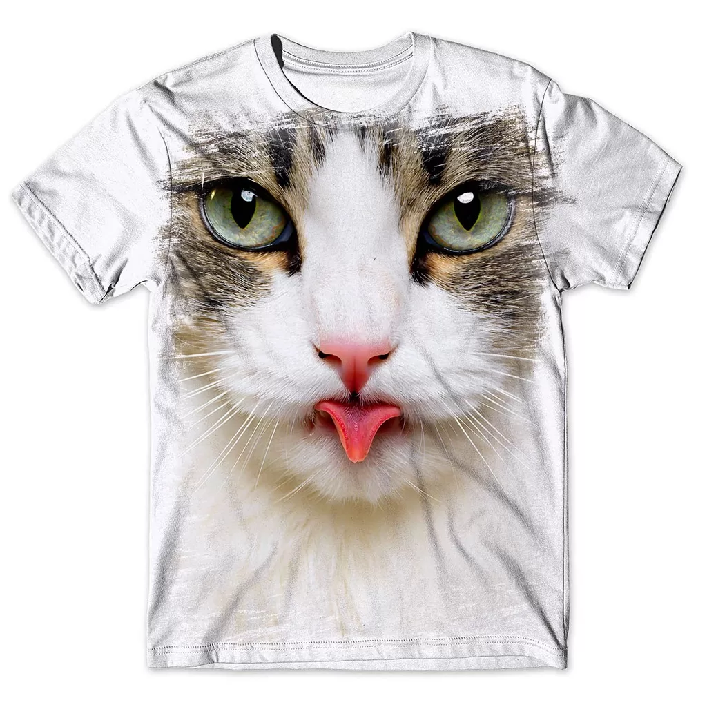 Camisa Camiseta Masculina Gato 60