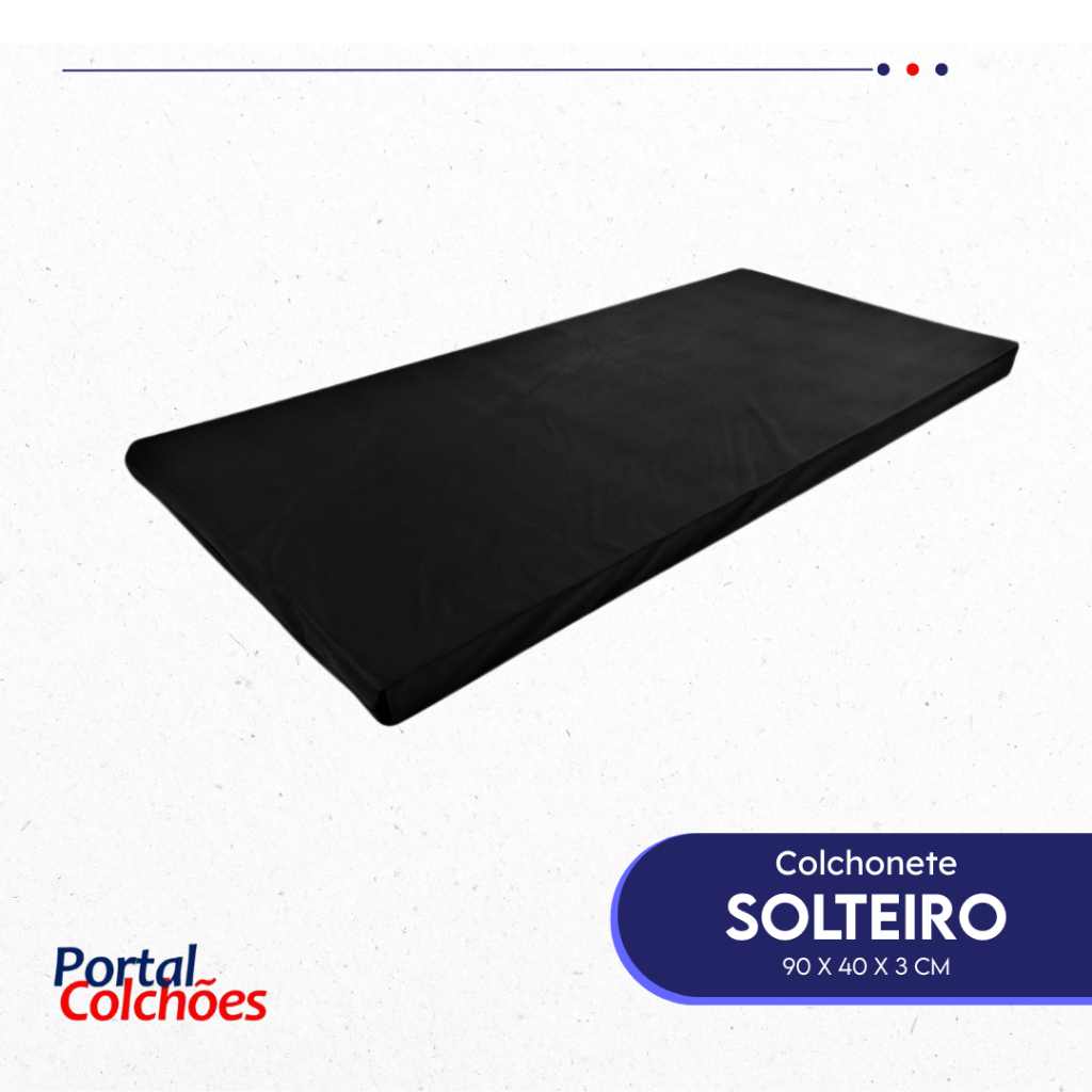 Colchonete de Academia 90 X 40 X 3 cm em Espuma D23 90x40x3 D23 Confortável Premium
