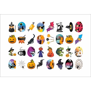 Tatuagens Temporárias 32 pçs – Halloween 1