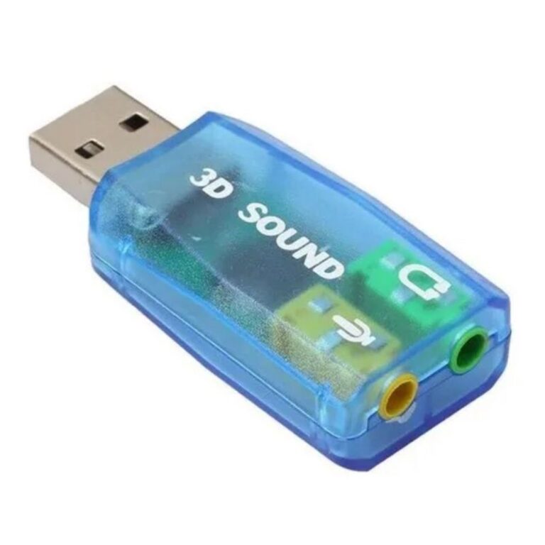 Adaptador Externo De Som Virtual 5.1 Usb Placa Som