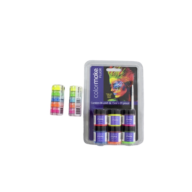Kit Maquiagem Artística Eventos Flúor Neon Balad