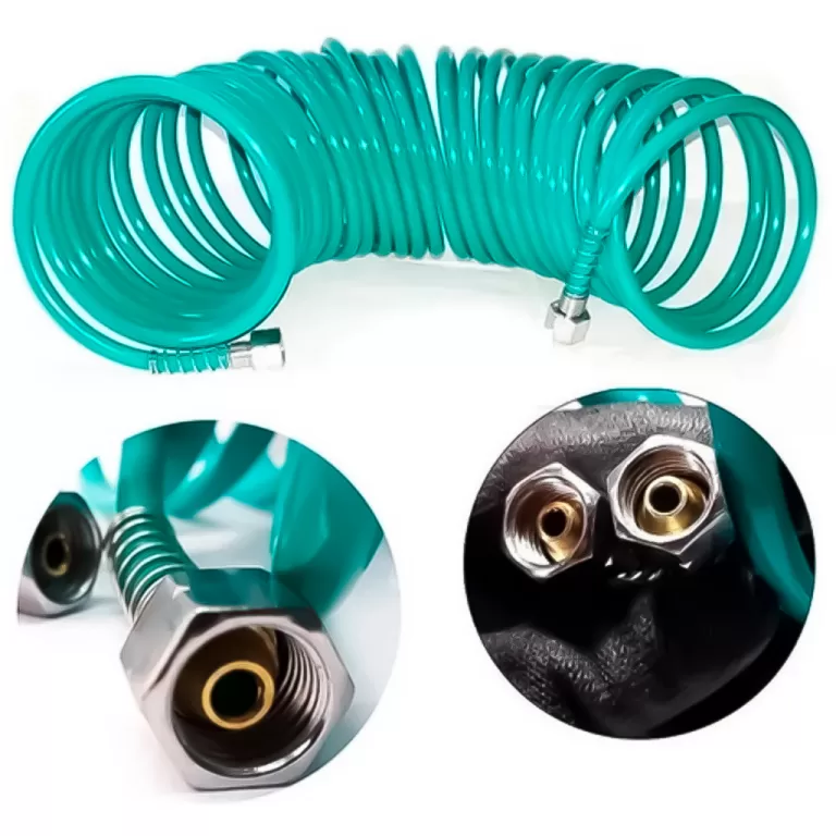 Mangueira Ar Espiral 10m Engate Rápido Femea Para