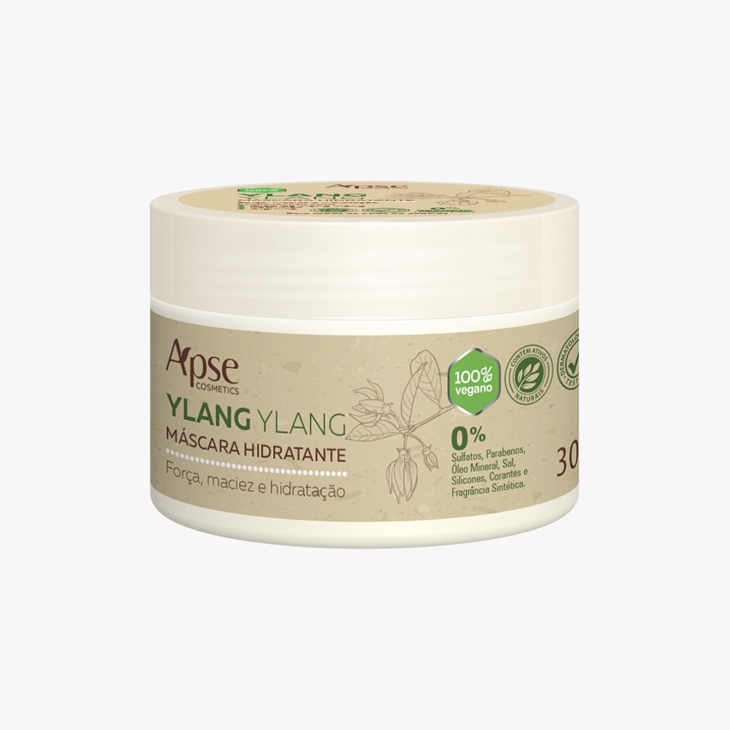 Máscara Hidratante Ylang Ylang 300g – Apse Vegano