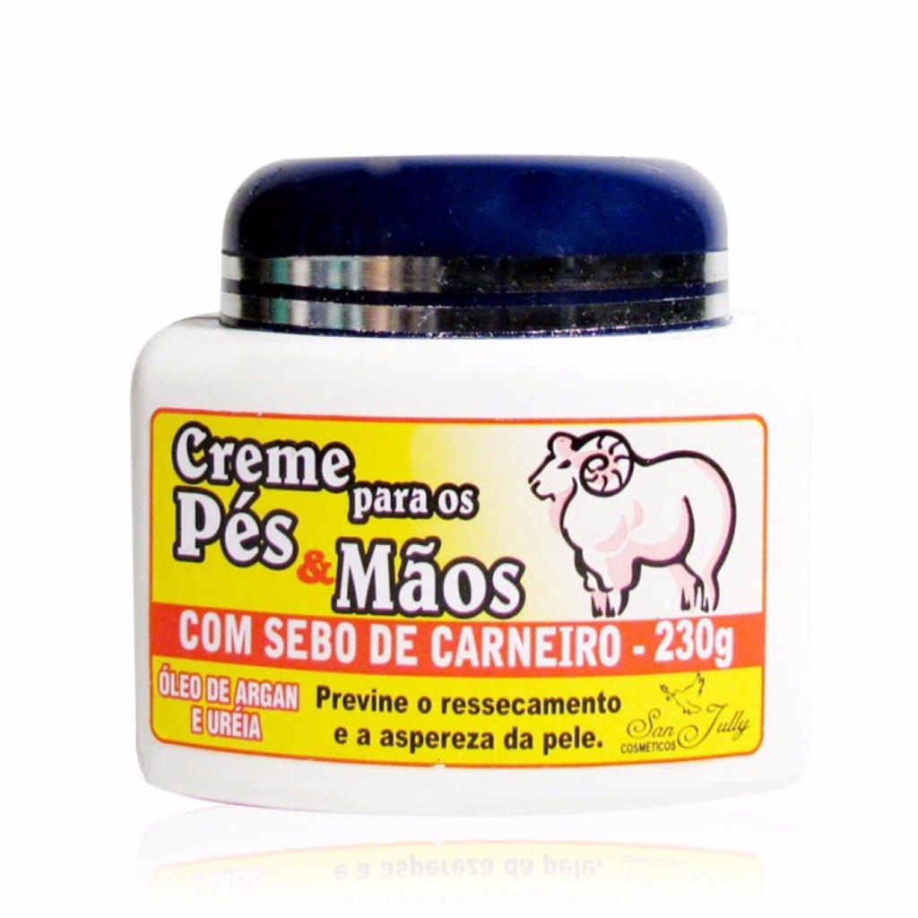 Creme Sebo De Carneiro San Jully 12 Unidades + Brinde