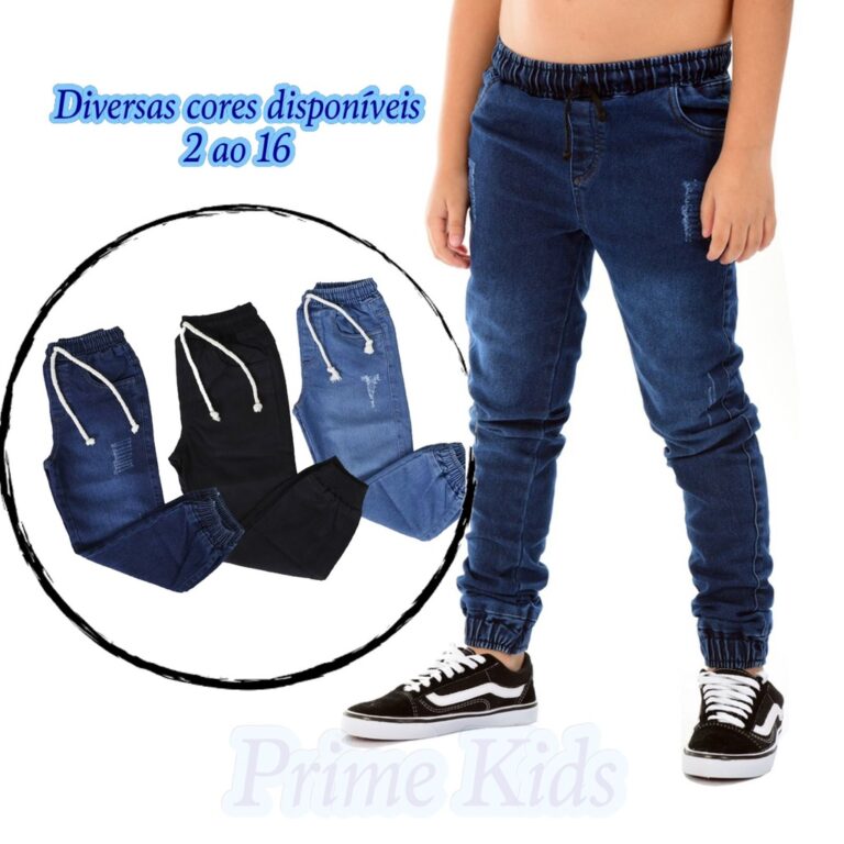 Calça infantil Bebe menino Jogger Masculina ̵