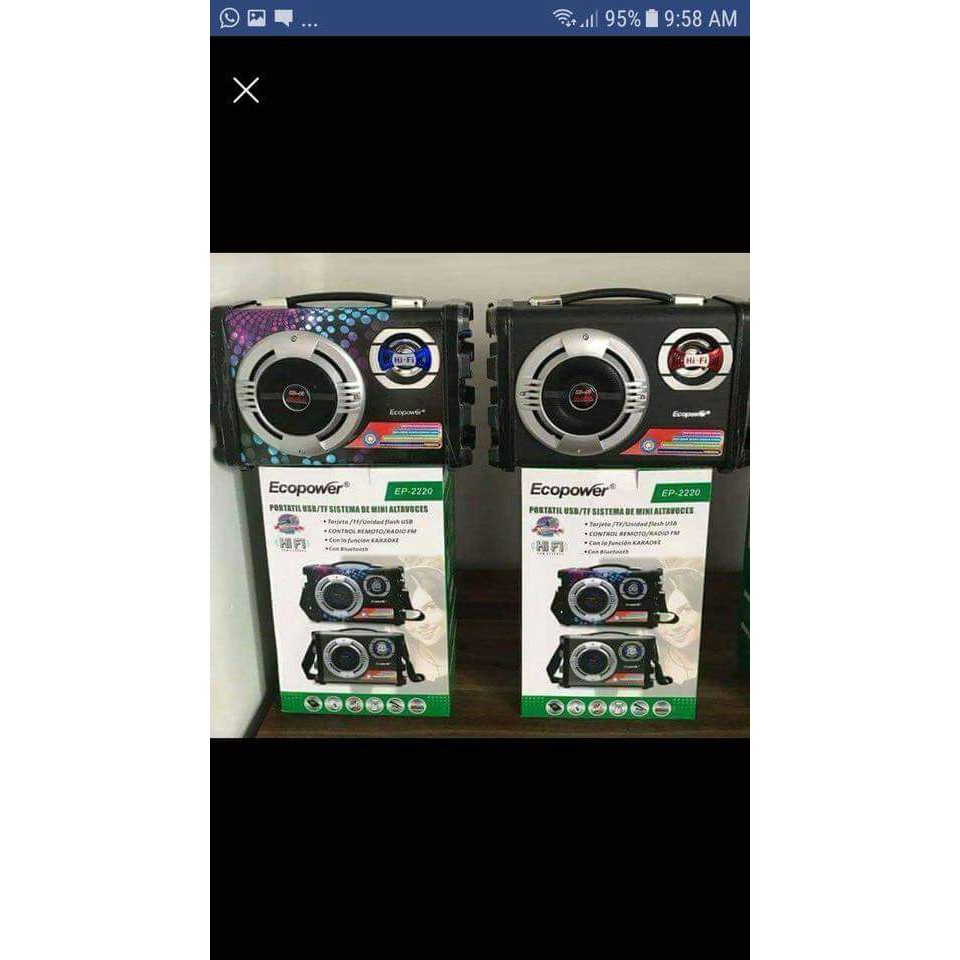 Micro System Caixa Som Amplicada Rca Mp3 Usb Karaoke Sd Hifi