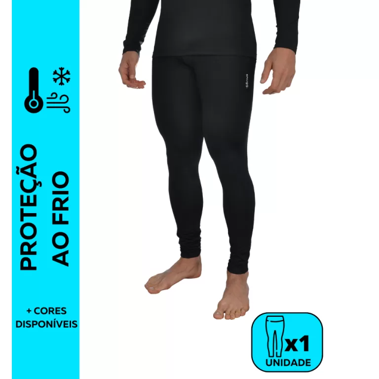 Calça Térmica Flanelada Segunda Pele Proteção 