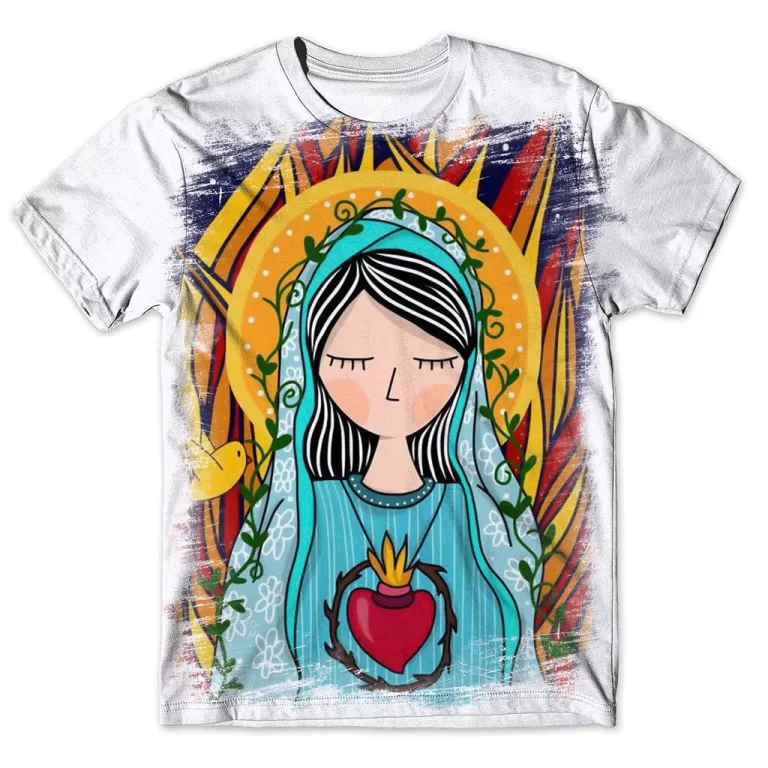 Camisa Camiseta Masculina Nossa Senhora Aparecida 