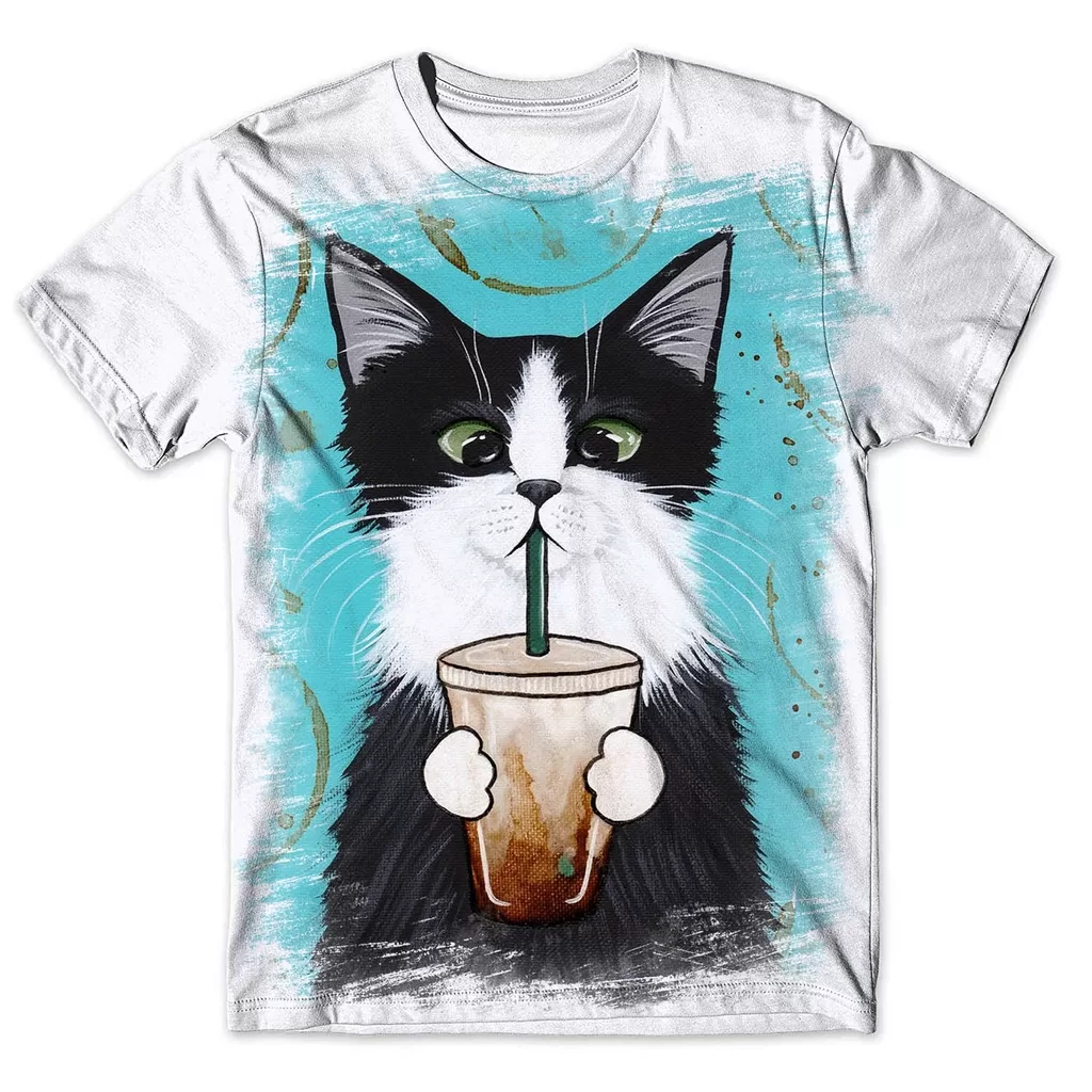 Camisa Camiseta Masculina Gato Tumblr 1
