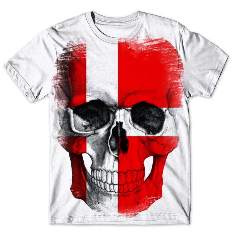 Camisa Camiseta Masculina Caveira Dinamarca 2