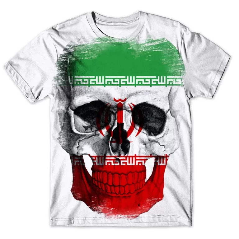 Camisa Camiseta Masculina Caveira Irã 2