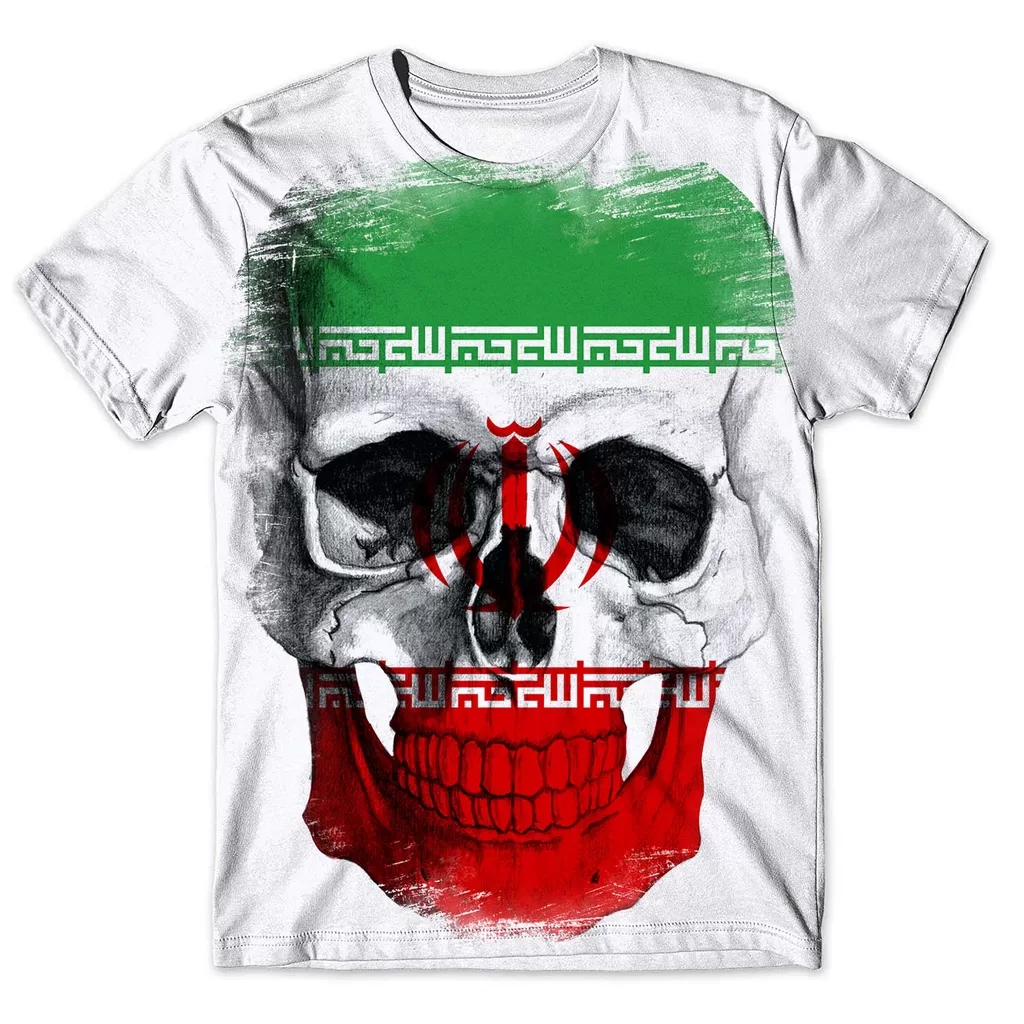 Camisa Camiseta Masculina Caveira Irã 2