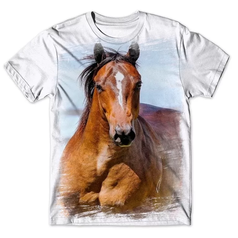 Camisa Camiseta Masculina Cavalo 263